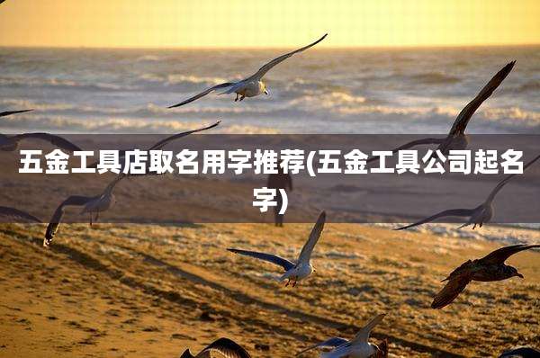 五金工具店取名用字推荐(五金工具公司起名字)