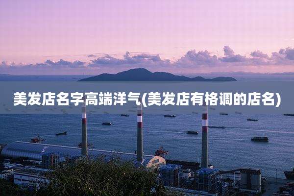 美发店名字高端洋气(美发店有格调的店名)