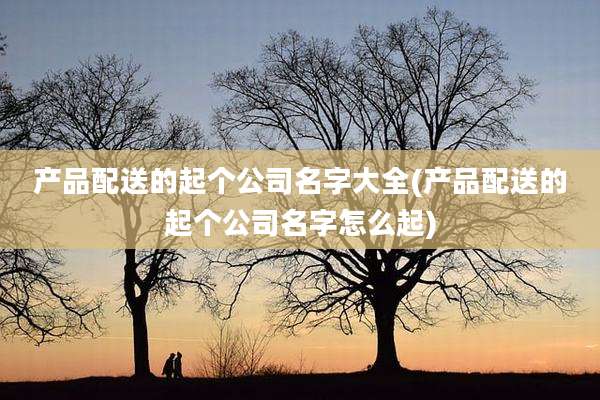 产品配送的起个公司名字大全(产品配送的起个公司名字怎么起)