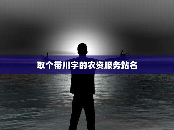 取个带川字的农资服务站名