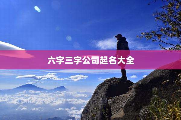 六字三字公司起名大全