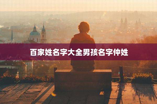 百家姓名字大全男孩名字仲姓