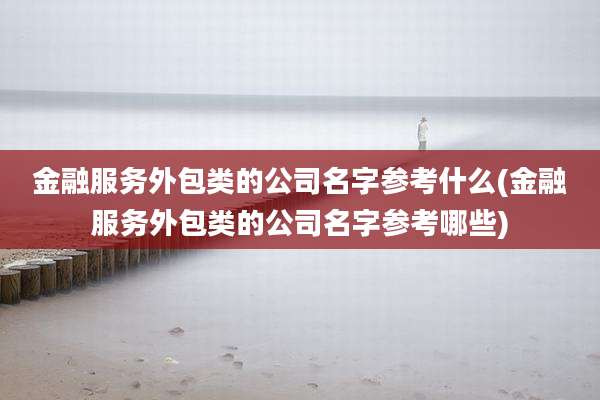 金融服务外包类的公司名字参考什么(金融服务外包类的公司名字参考哪些)