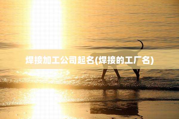 焊接加工公司起名(焊接的工厂名)