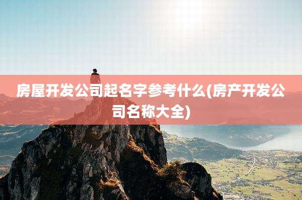 房屋开发公司起名字参考什么(房产开发公司名称大全)