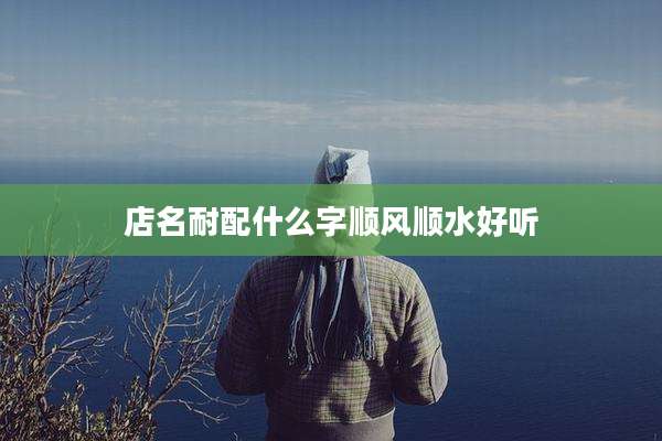 店名耐配什么字顺风顺水好听