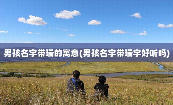 男孩名字带瑞的寓意(男孩名字带瑞字好听吗)