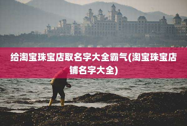 给淘宝珠宝店取名字大全霸气(淘宝珠宝店铺名字大全)