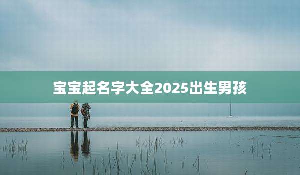 宝宝起名字大全2025出生男孩