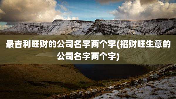 最吉利旺财的公司名字两个字(招财旺生意的公司名字两个字)