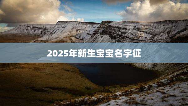 2025年新生宝宝名字征
