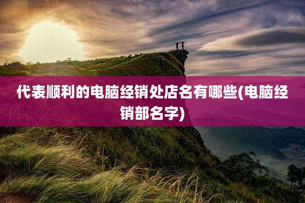 代表顺利的电脑经销处店名有哪些(电脑经销部名字)