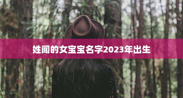 姓闻的女宝宝名字2023年出生
