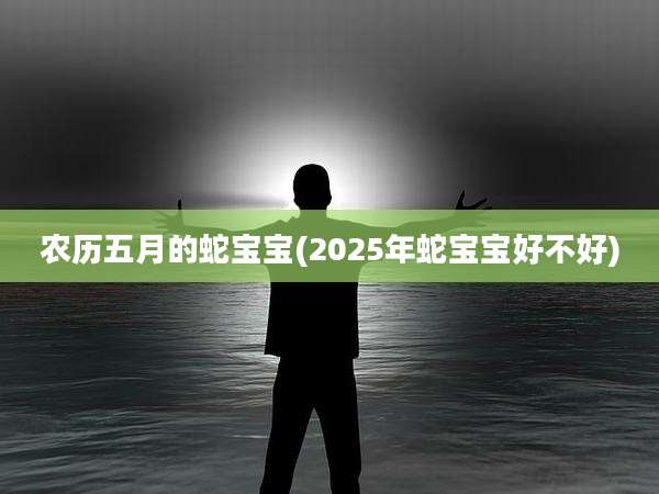 农历五月的蛇宝宝(2025年蛇宝宝好不好)