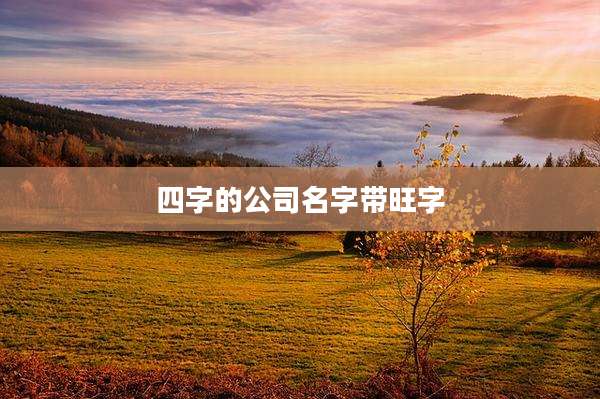 四字的公司名字带旺字
