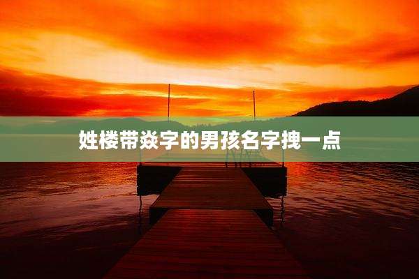 姓楼带焱字的男孩名字拽一点
