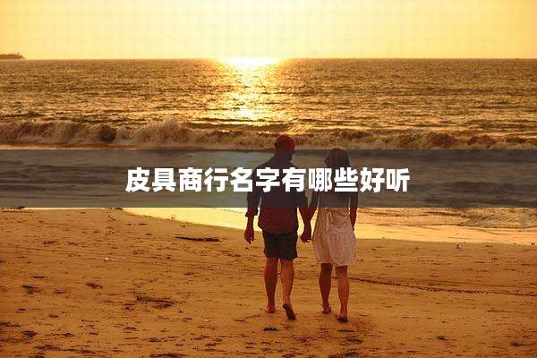 皮具商行名字有哪些好听