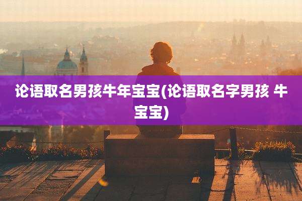 论语取名男孩牛年宝宝(论语取名字男孩 牛宝宝)