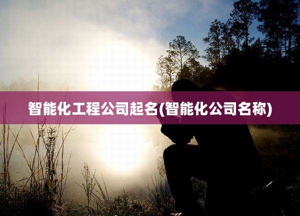 智能化工程公司起名(智能化公司名称)