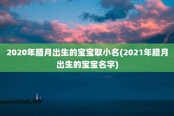 2020年腊月出生的宝宝取小名(2021年腊月出生的宝宝名字)