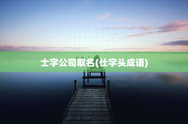 士字公司取名(仕字头成语)