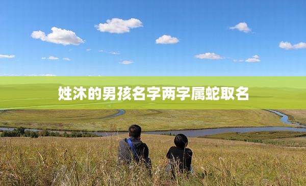 姓沐的男孩名字两字属蛇取名