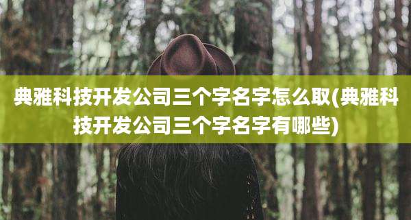 典雅科技开发公司三个字名字怎么取(典雅科技开发公司三个字名字有哪些)