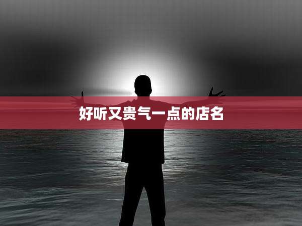 好听又贵气一点的店名