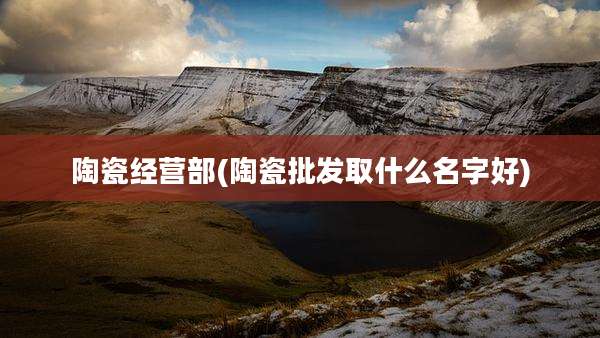陶瓷经营部(陶瓷批发取什么名字好)