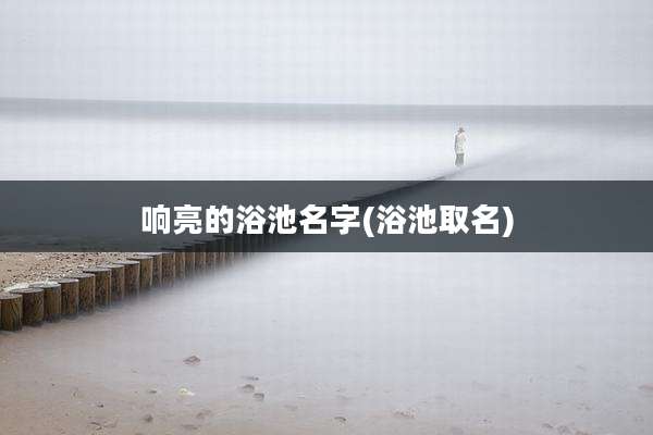 响亮的浴池名字(浴池取名)
