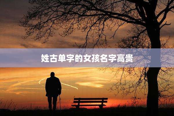 姓古单字的女孩名字高贵