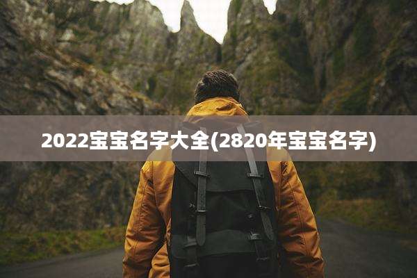 2022宝宝名字大全(2820年宝宝名字)