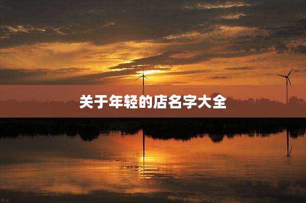 关于年轻的店名字大全