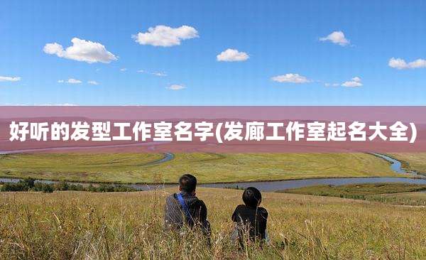 好听的发型工作室名字(发廊工作室起名大全)
