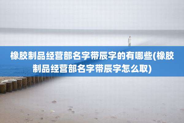 橡胶制品经营部名字带辰字的有哪些(橡胶制品经营部名字带辰字怎么取)