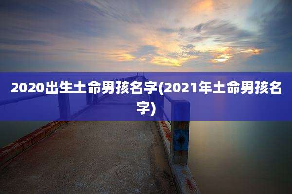 2020出生土命男孩名字(2021年土命男孩名字)