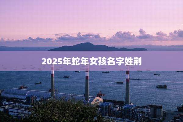2025年蛇年女孩名字姓荆