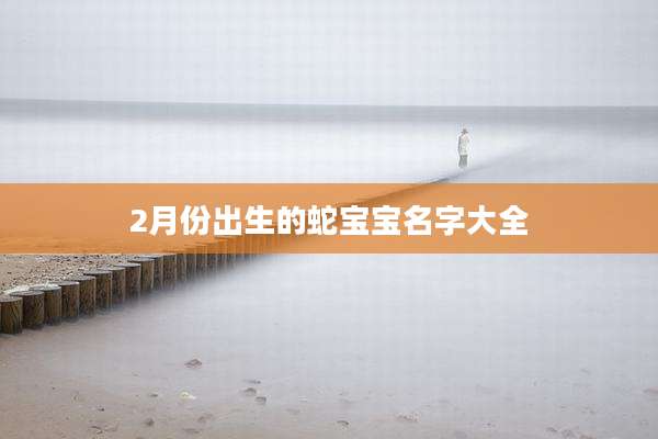 2月份出生的蛇宝宝名字大全