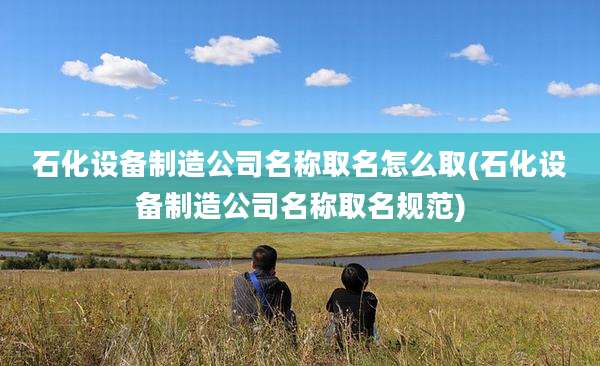 石化设备制造公司名称取名怎么取(石化设备制造公司名称取名规范)