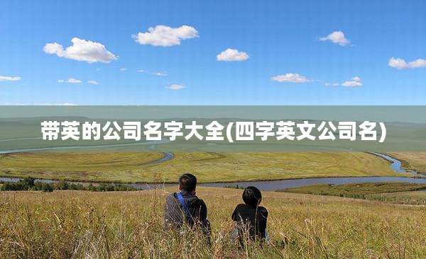 带英的公司名字大全(四字英文公司名)
