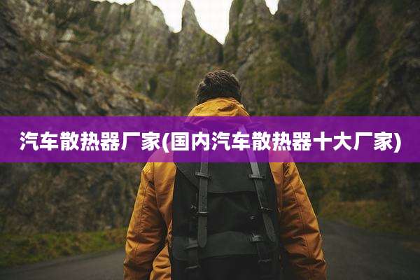 汽车散热器厂家(国内汽车散热器十大厂家)