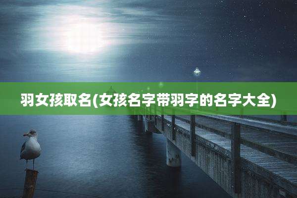 羽女孩取名(女孩名字带羽字的名字大全)