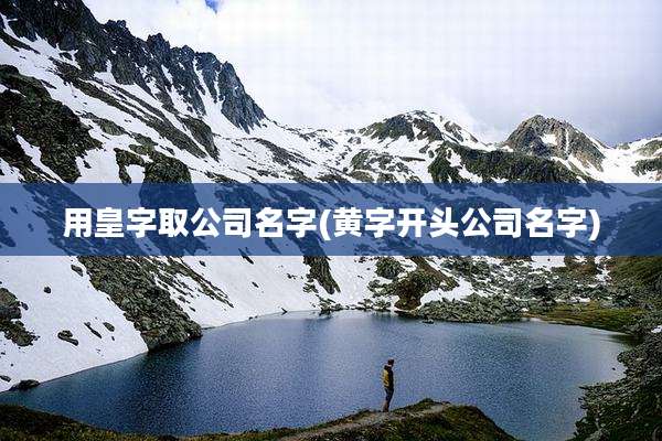 用皇字取公司名字(黄字开头公司名字)
