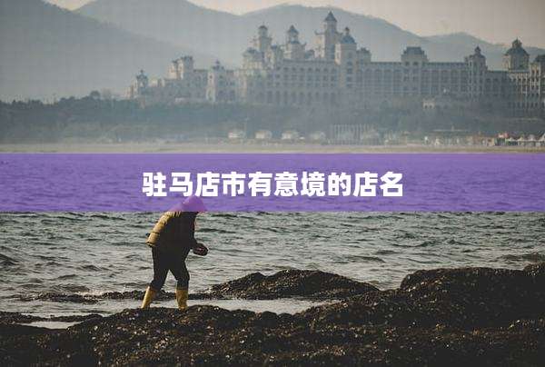 驻马店市有意境的店名