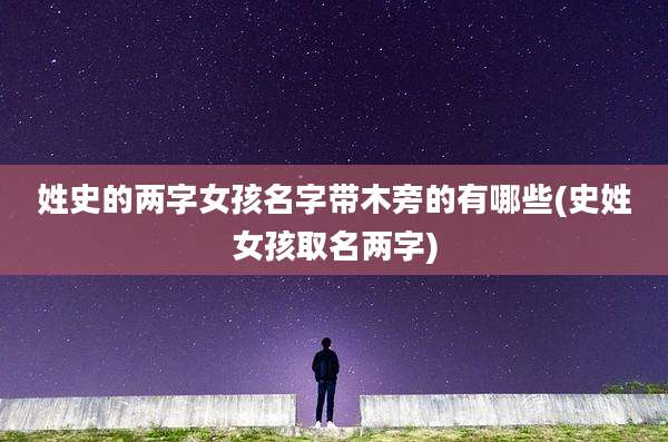 姓史的两字女孩名字带木旁的有哪些(史姓女孩取名两字)