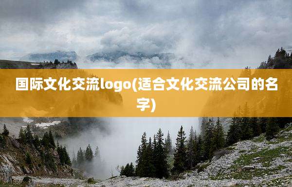 国际文化交流logo(适合文化交流公司的名字)