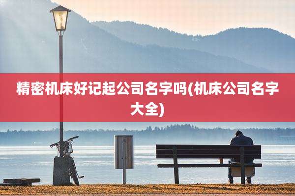精密机床好记起公司名字吗(机床公司名字大全)