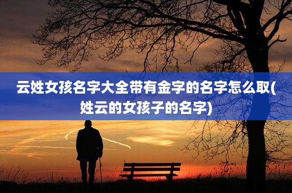 云姓女孩名字大全带有金字的名字怎么取(姓云的女孩子的名字)