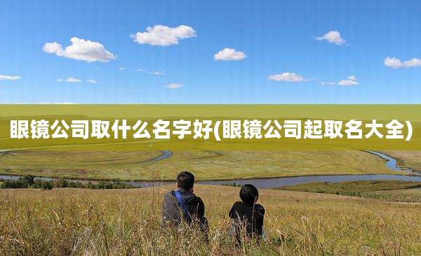 眼镜公司取什么名字好(眼镜公司起取名大全)