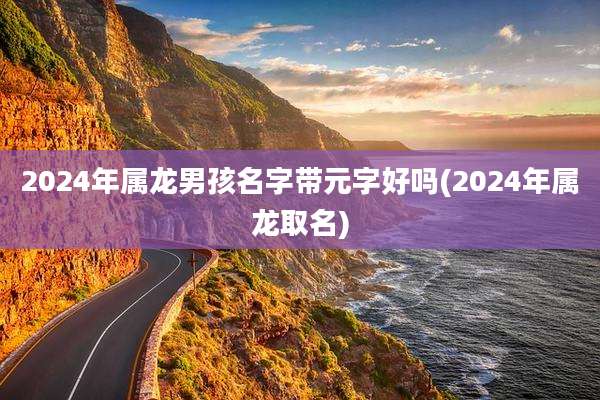 2024年属龙男孩名字带元字好吗(2024年属龙取名)